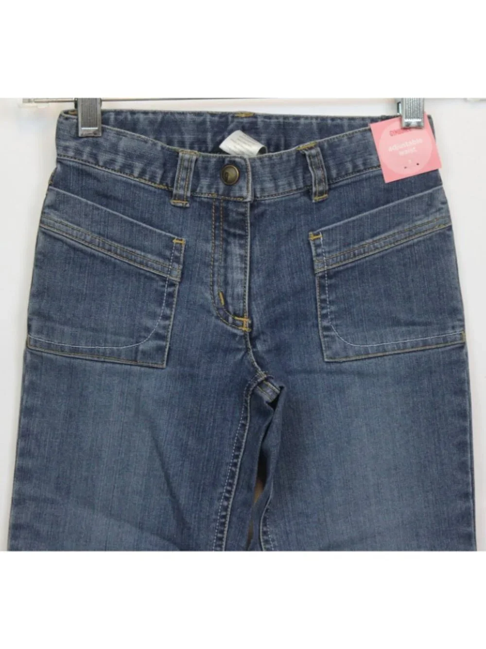 2007 Gymboree Mountain Cabin Denim Jeans sz 6 Hearts Winter Woods Xmas Casual
